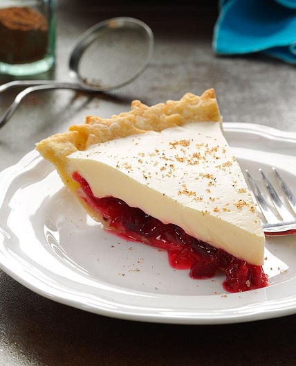 Eggnog Cranberry Pie