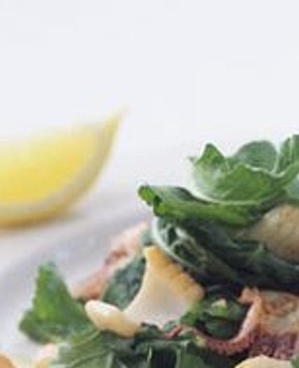 Grilled Calamari with Arugula