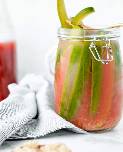 Homemade Bloody Mary Pickles