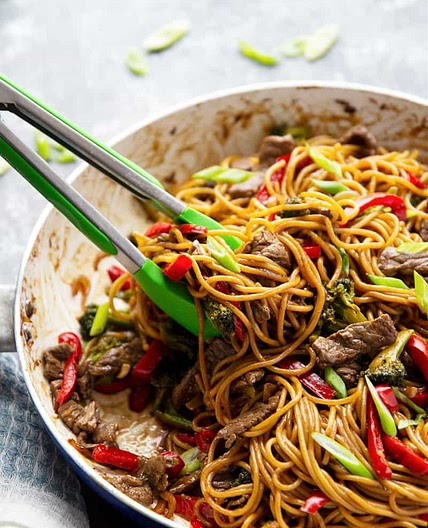 Beef Teriyaki Noodle Stir-Fry