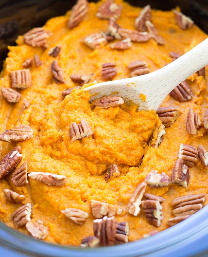 Healthy Slow Cooker Sweet Potato Casserole
