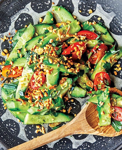 Sweet and Spicy Cucumber Salad