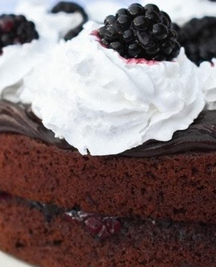 Quick Blackberry Chocolate Cake (vegan)