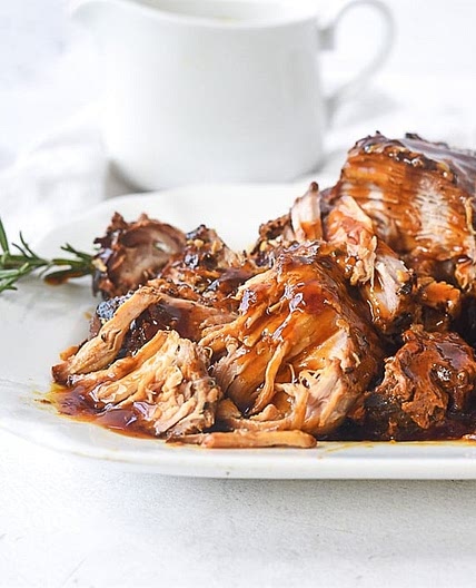 Slow Cooker Parmesan Honey Pork Roast