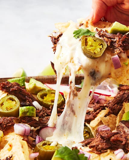 Instant Pot Shredded Beef Nachos