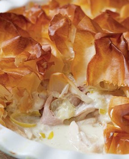 Chicken and ham tangle pie