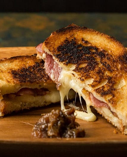 Double Smoked Cheddar Cheese And Bacon Sandwich