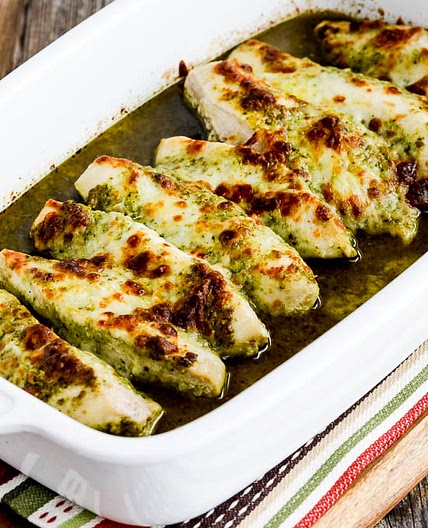 Easy Baked Pesto Chicken