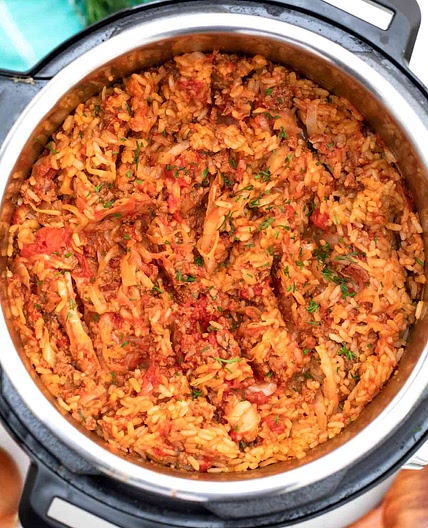 Instant Pot Unstuffed Cabbage Rolls