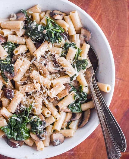 Mushroom Kale Pasta