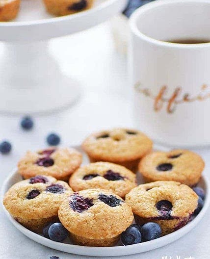 Gluten Free Mini Blueberry Muffins