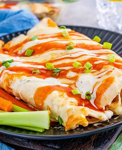 Buffalo Chicken Enchiladas