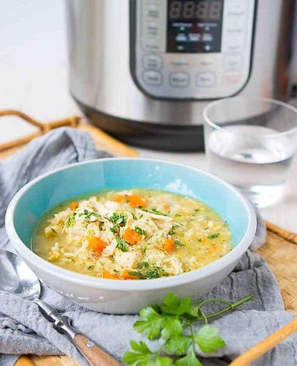 Instant Pot Chicken and Rice Soup