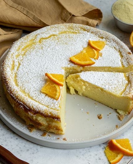 Migliaccio - Italian Ricotta and Semolina Cake