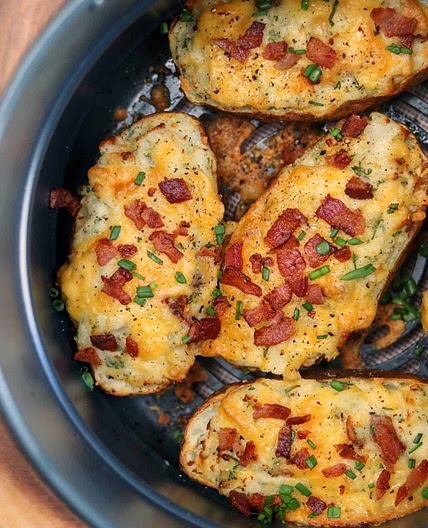 Air Fryer Twice Baked Potatoes