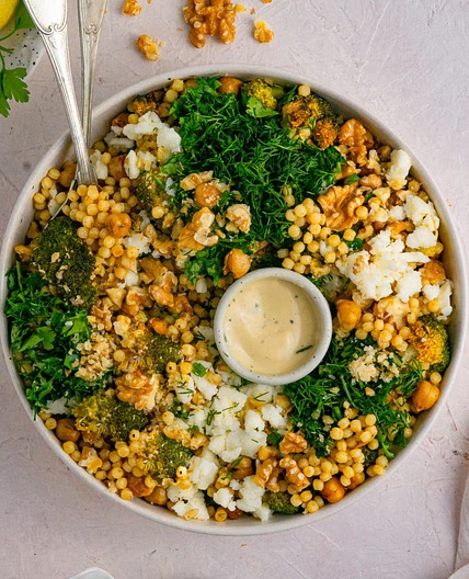 Warm Broccoli Couscous Salad