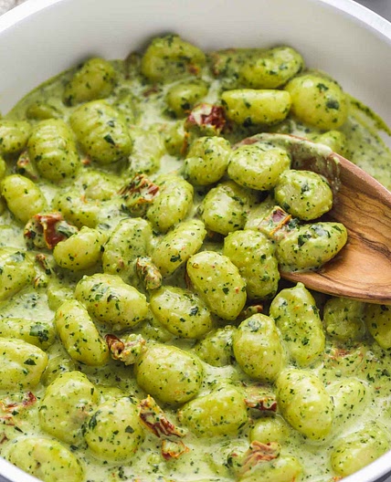 Creamy Pesto Gnocchi