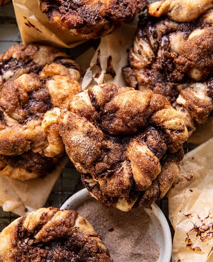 Easy Chocolate Cinnamon Crunch Knots
