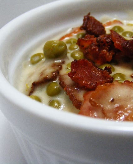 Creamed Peas with Bacon