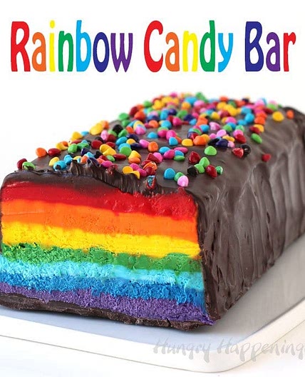 Giant Rainbow Candy Bar