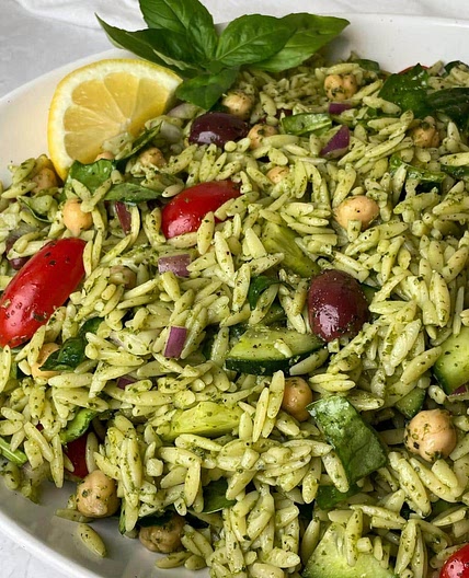 Orzo Pesto Salad