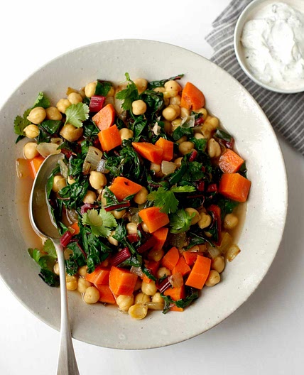 Caraway-Spiced Chickpea Stew with Mint Yogurt