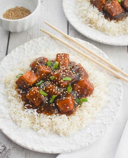 Low-FODMAP 30-Minute Sesame Glazed Tofu; Gluten-free, Vegan