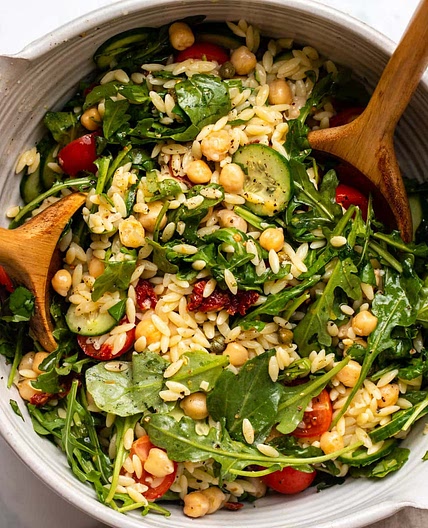 Triple Tomato Orzo Salad | Vegan