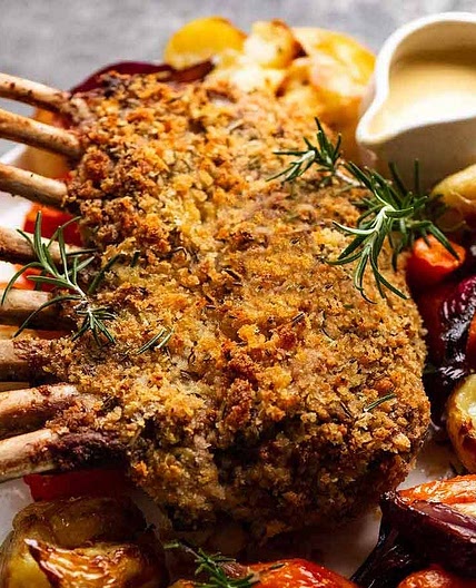 Rosemary Crumbed Rack of Lamb