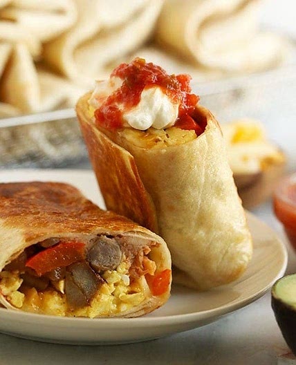 Fajita Breakfast Burritos
