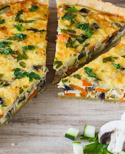 Die beste vegetarische Gemüsequiche