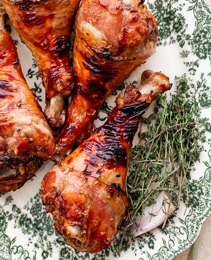 Roasted Lemongrass Turkey Legs