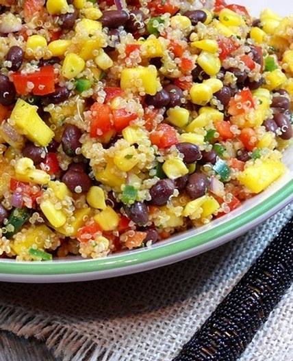 Southwestern Black Bean, Quinoa and Mango Medley