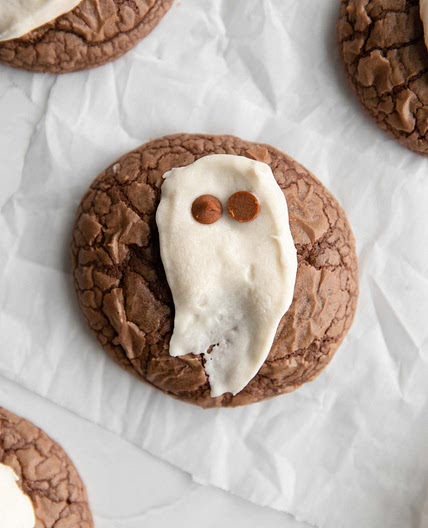 spooky brownie cookies