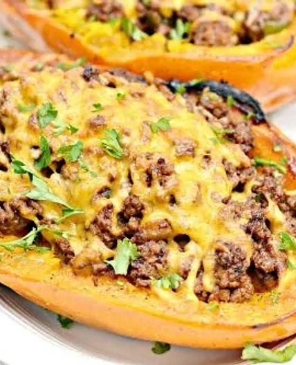Spaghetti Squash Taco Boats