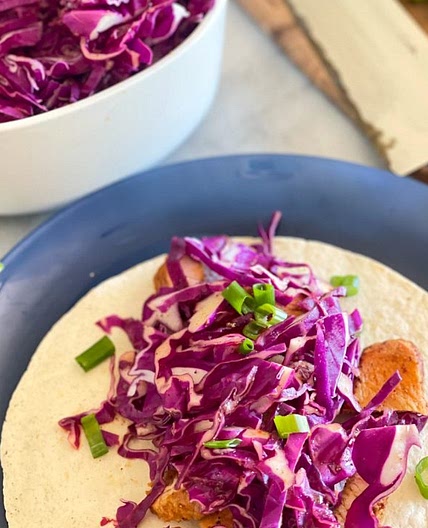 Spicy Red Cabbage Slaw