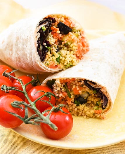 Black Olive Couscous Wrap