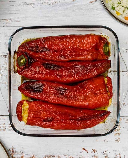 Florina Peppers Stuffed with Feta