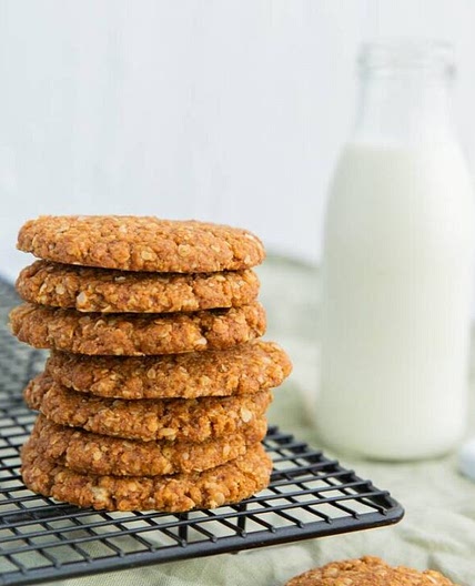 Healthy Vegan Anzac Biscuits