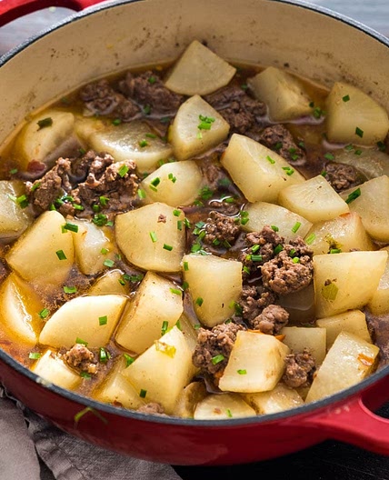 Chinese Braised Daikon Radish