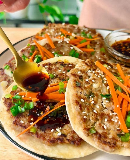 Smashed Dumpling Pork Tacos