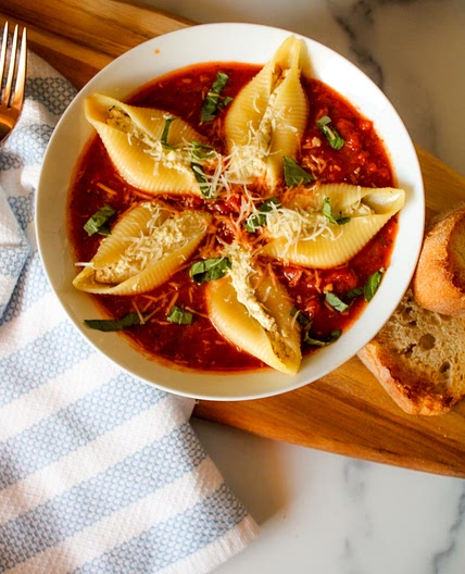 Tofu Ricotta Stuffed Shells