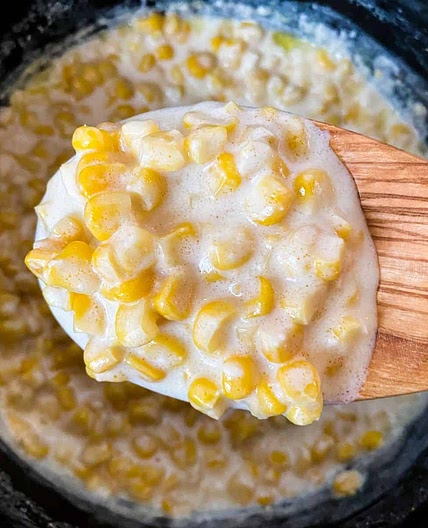 5 Ingredient Slow Cooker Creamed Corn