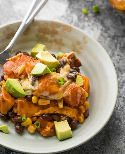 Butternut Squash Enchilada Casserole (Prep Ahead)