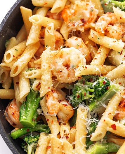 Shrimp and Broccoli Penne