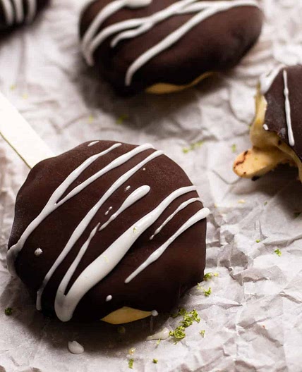 Frozen Key Lime Pie on a Stick