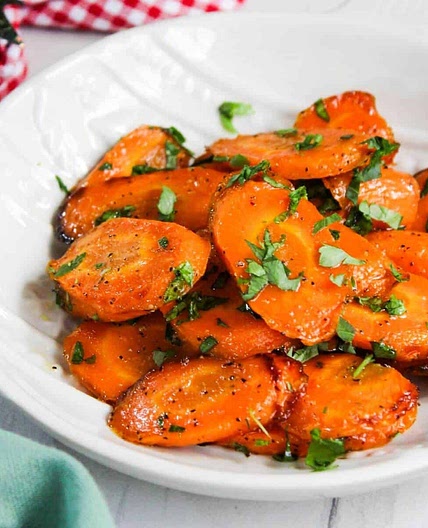 Maple Glazed Carrots in Air Fryer