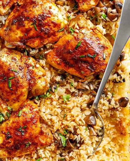 Oven Baked Chicken and Rice