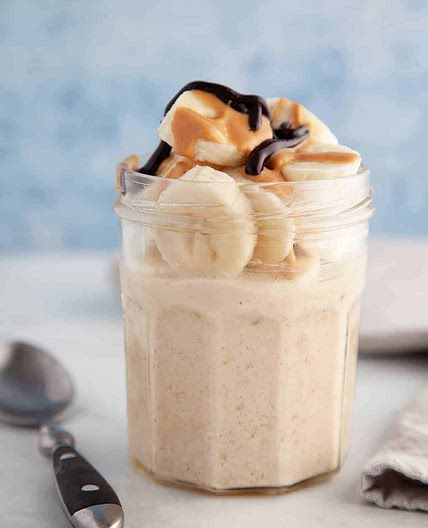 Peanut Butter & Banana Overnight Oats | Weight Watchers
