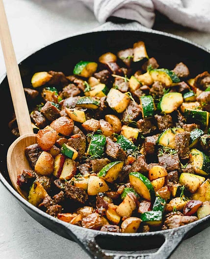 Quick Beef and Zucchini Skillet (Meal-Prep)